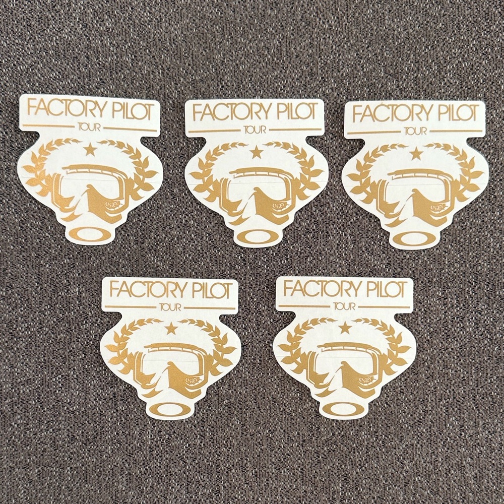 Oakley Vintage Factory Pilot Tour Stickers Lot of 5 NEW